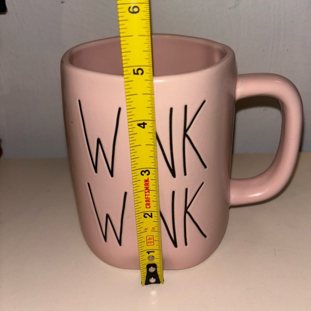 Rae Dunn Valentine’s Day “Wink Wink” Pink Mug - Picture 2 of 4